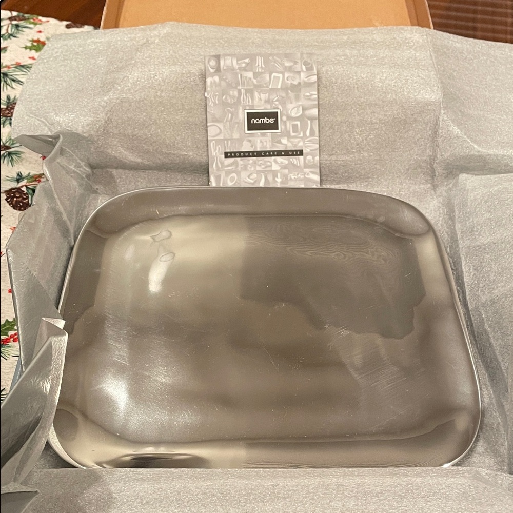 Nambe Polished Silver Tray